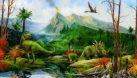 PICTURA MURALA MARE DINO LAND - PICTURA MURALA MARE DINO LAND